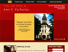 Tablet Screenshot of amyzacharias.com